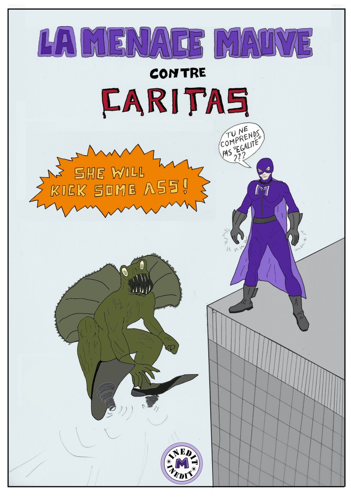 La Menace Mauve contre Caritas (couleur)